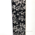 Popular Nice Leaf Design Black Discharge Rayon Printing